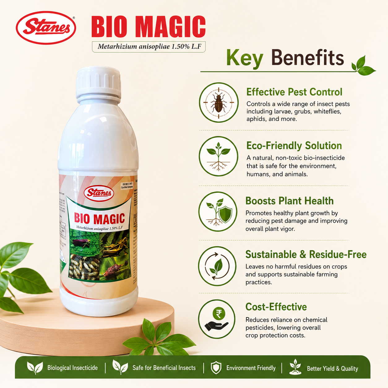 T. Stanes Bio Magic 1ltr T. Stanes