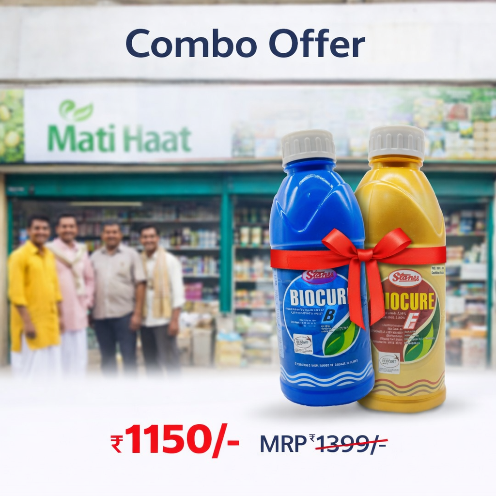 Root Growth & Protection kit [Biocure B(1000ml X 1) and Biocure F(1000mlX1)] Matihaat - Organic Agriculture Inputs
