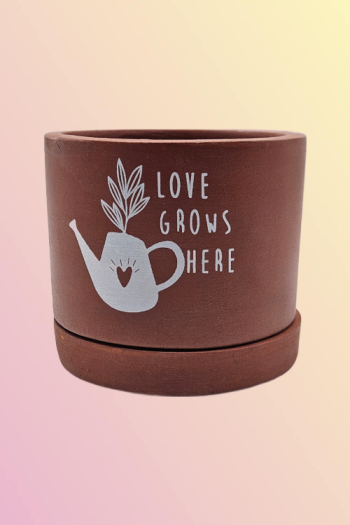 Terra-cotta 4 inch Designer pot Matihaat