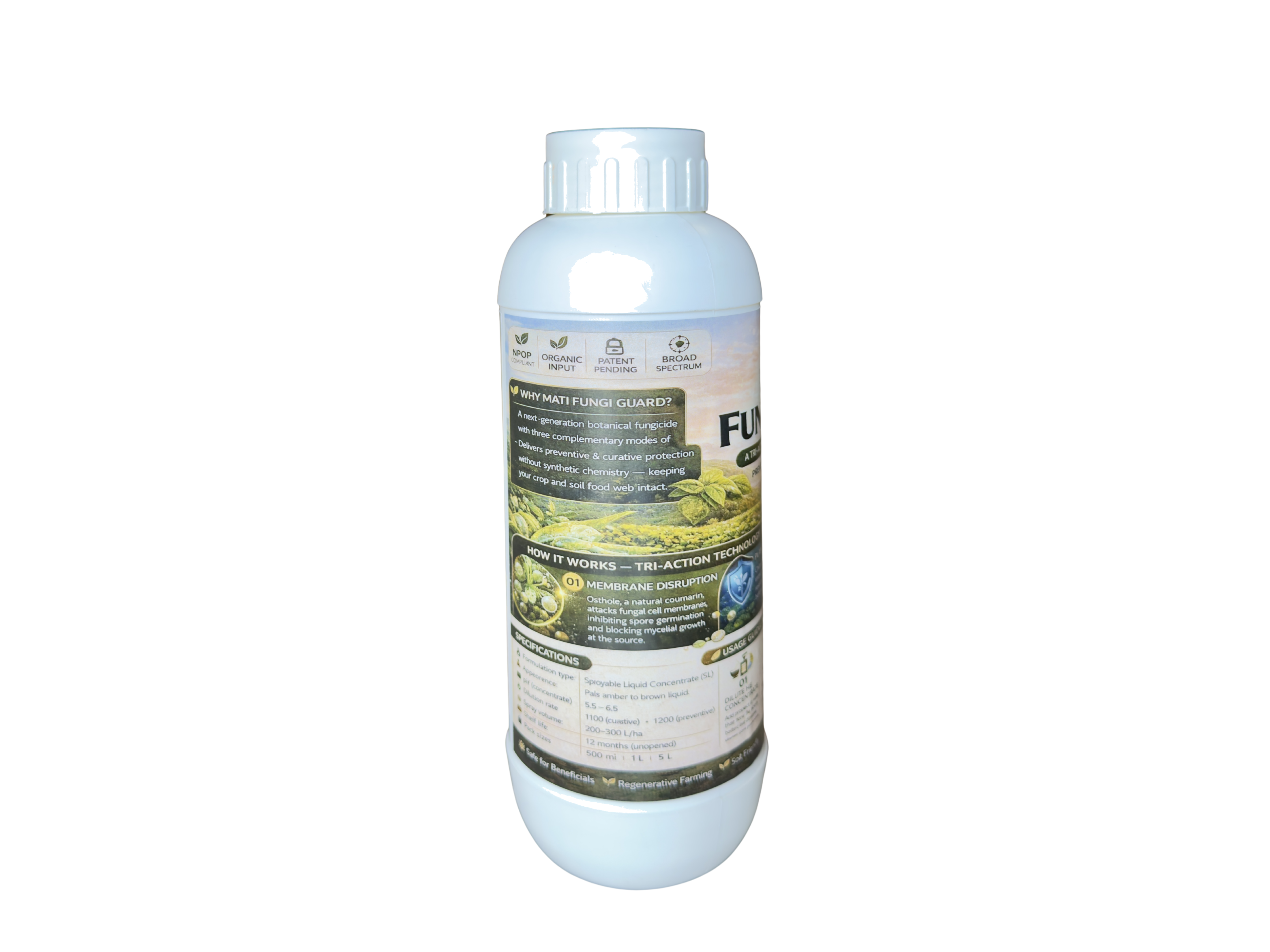 Mati Fungi Gaurd 1 ltr Matihaat - Organic Agriculture Inputs